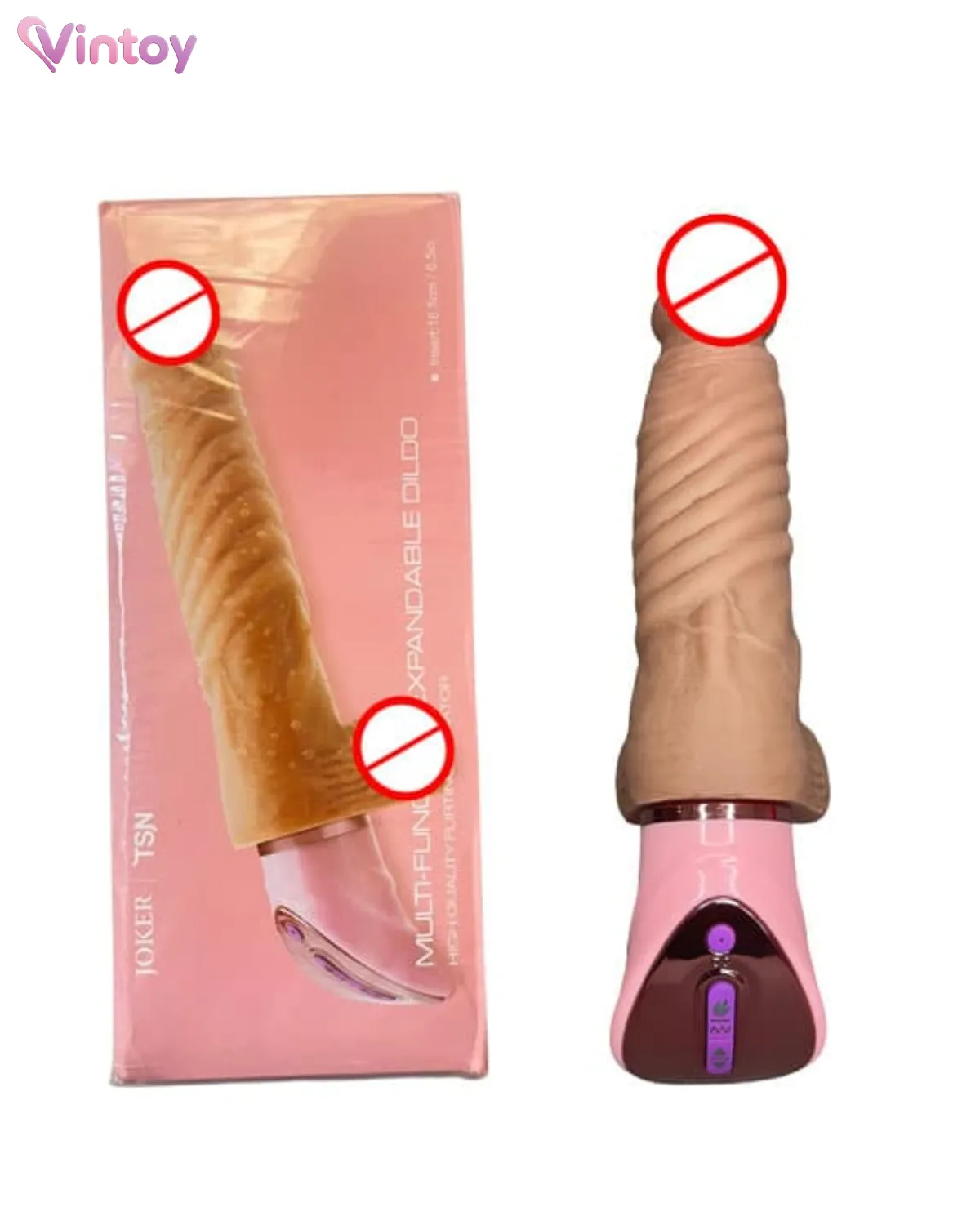 Dương vật giả Joker TSN rung thụt và phát nhiệt siêu mềm Cao Cấp