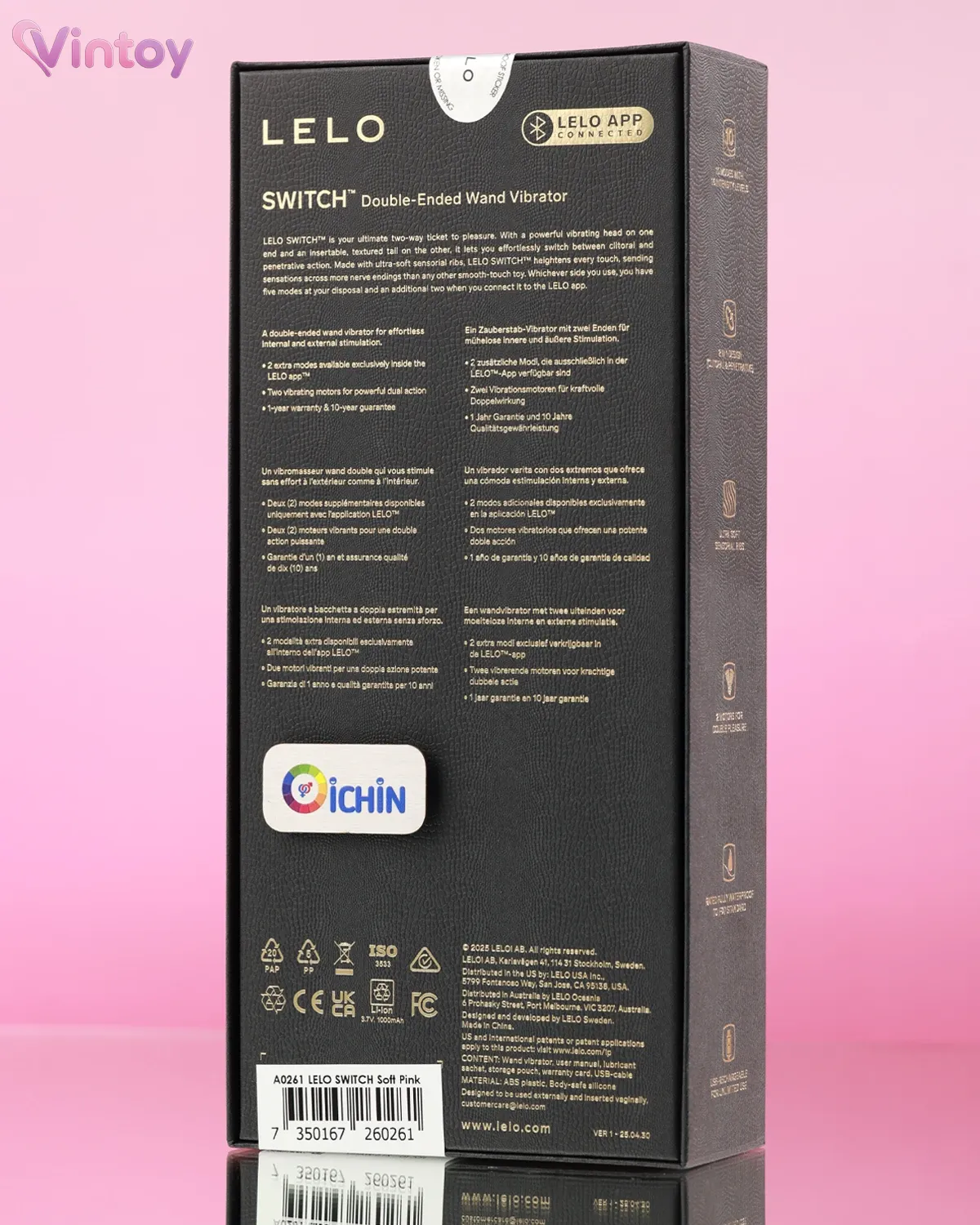 Chày rung Lelo Switch 2 đầu điều khiển bằng App điện thoại 10