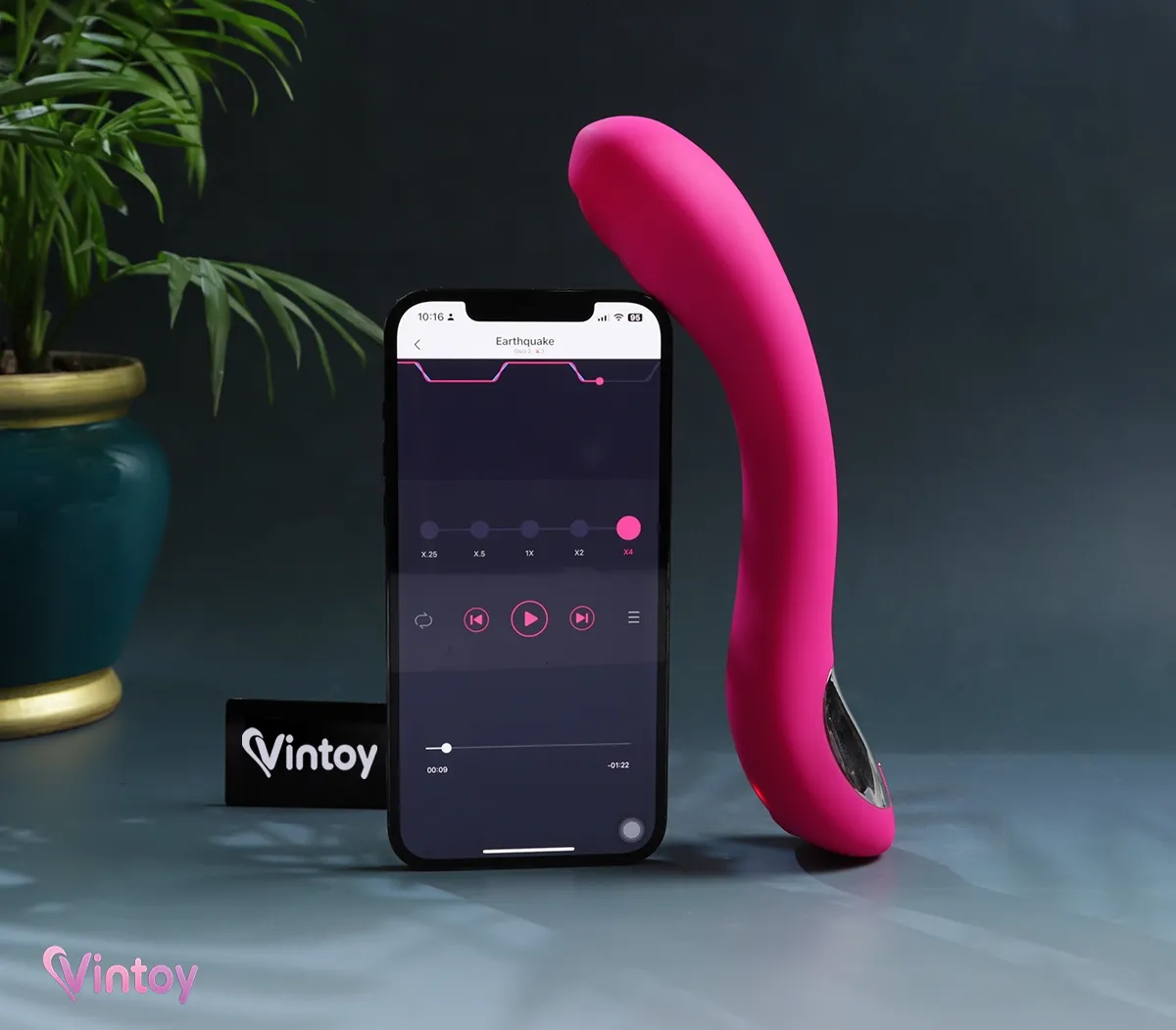 Máy rung massage Lovense Osci 2 cong quyến rũ điều khiển App 5