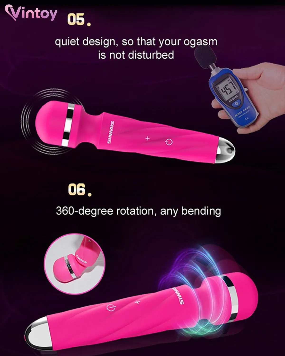 Chày rung Nalone Sinmis cao cấp rung 7 chế độ masage cực phê 2