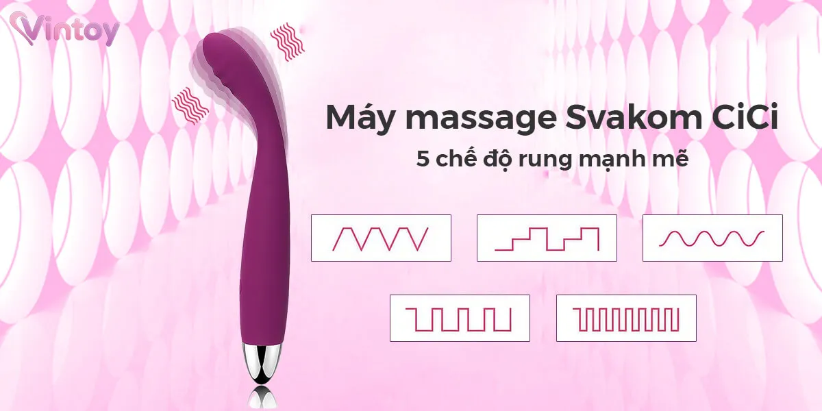 Svakom Cici máy massage kích thích điểm G 25 chế độ rung 4