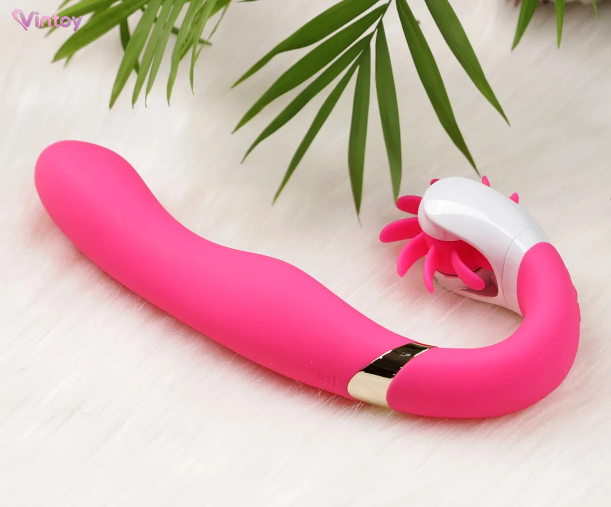 Máy massage tình yêu CHI Lưỡi giả rung xoay 12 chế độ tỏa nhiệt 4