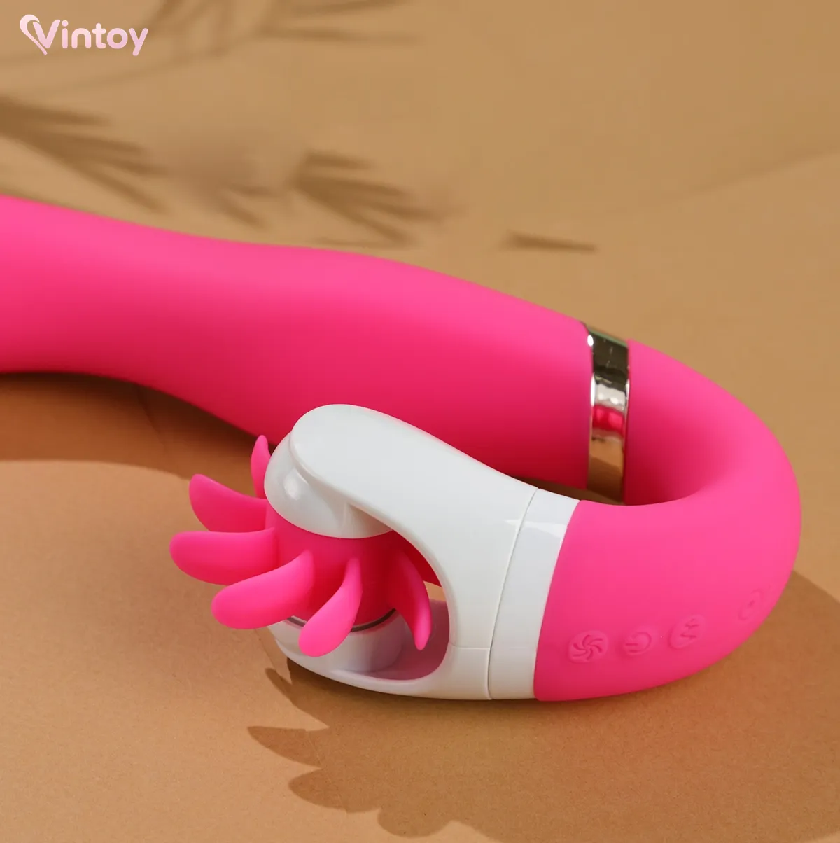 Máy massage tình yêu CHI Lưỡi giả rung xoay 12 chế độ tỏa nhiệt 6