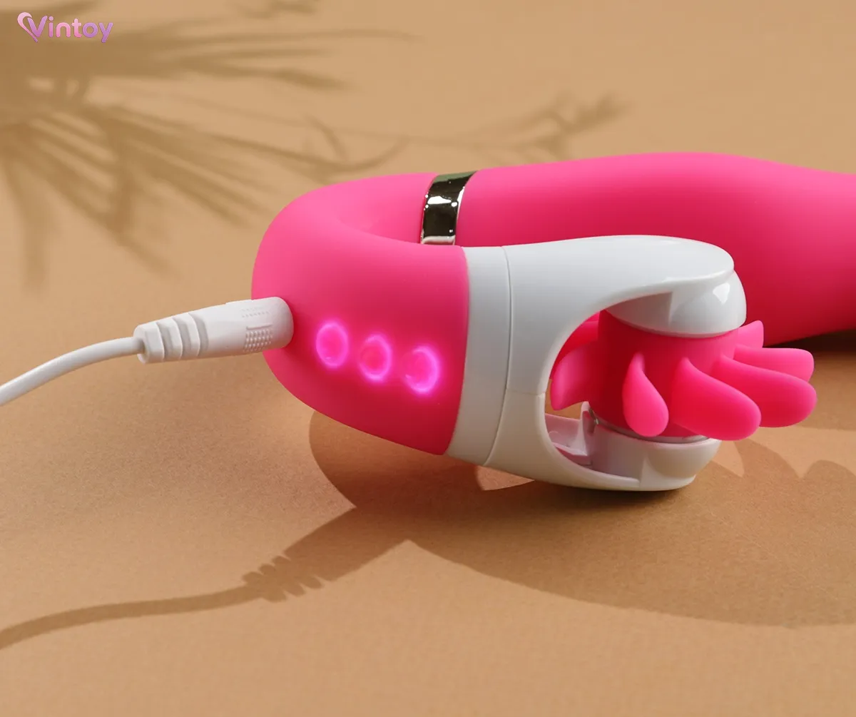 Máy massage tình yêu CHI Lưỡi giả rung xoay 12 chế độ tỏa nhiệt 9