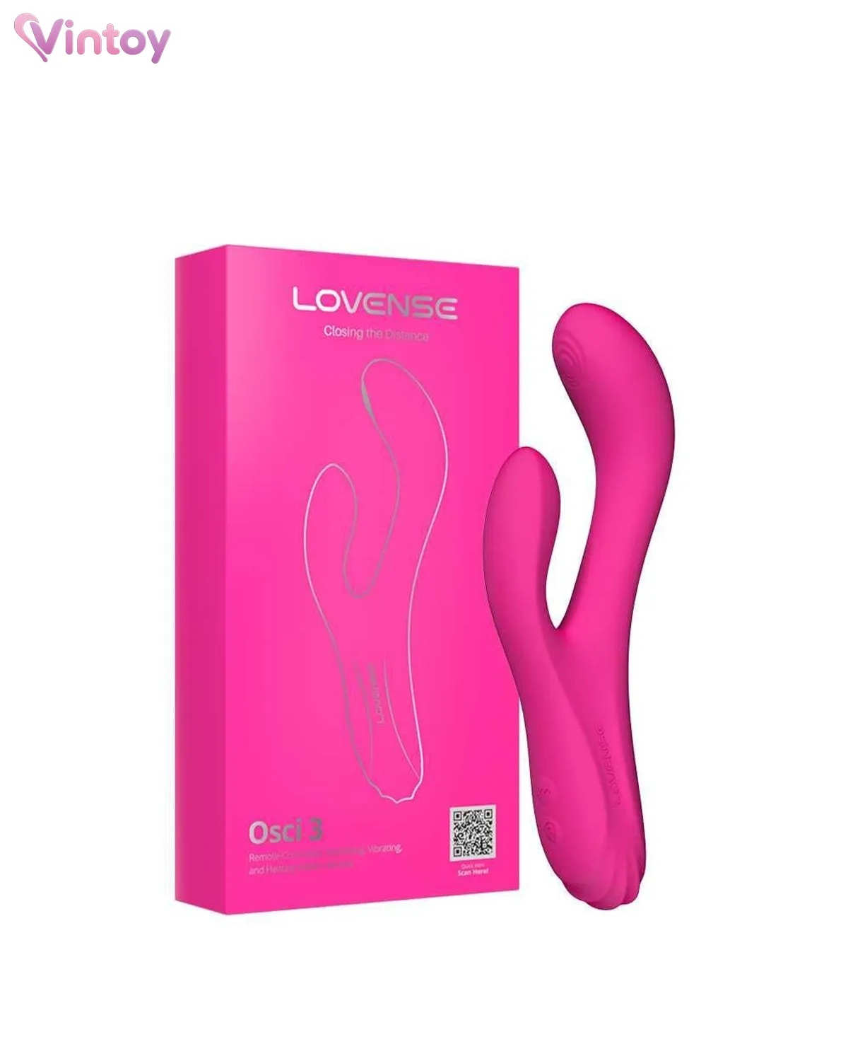 Lovense Osci 3 máy rung 2 đầu tỏa nhiệt sưởi ấm kết nối App 1