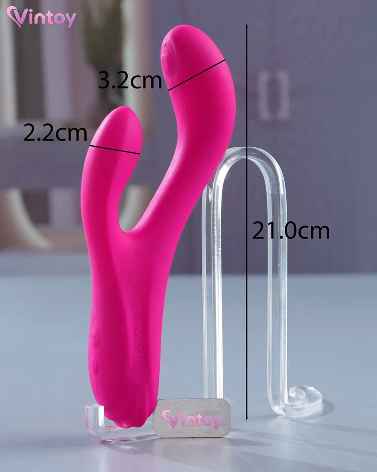 Lovense Osci 3 máy rung 2 đầu tỏa nhiệt sưởi ấm kết nối App 2