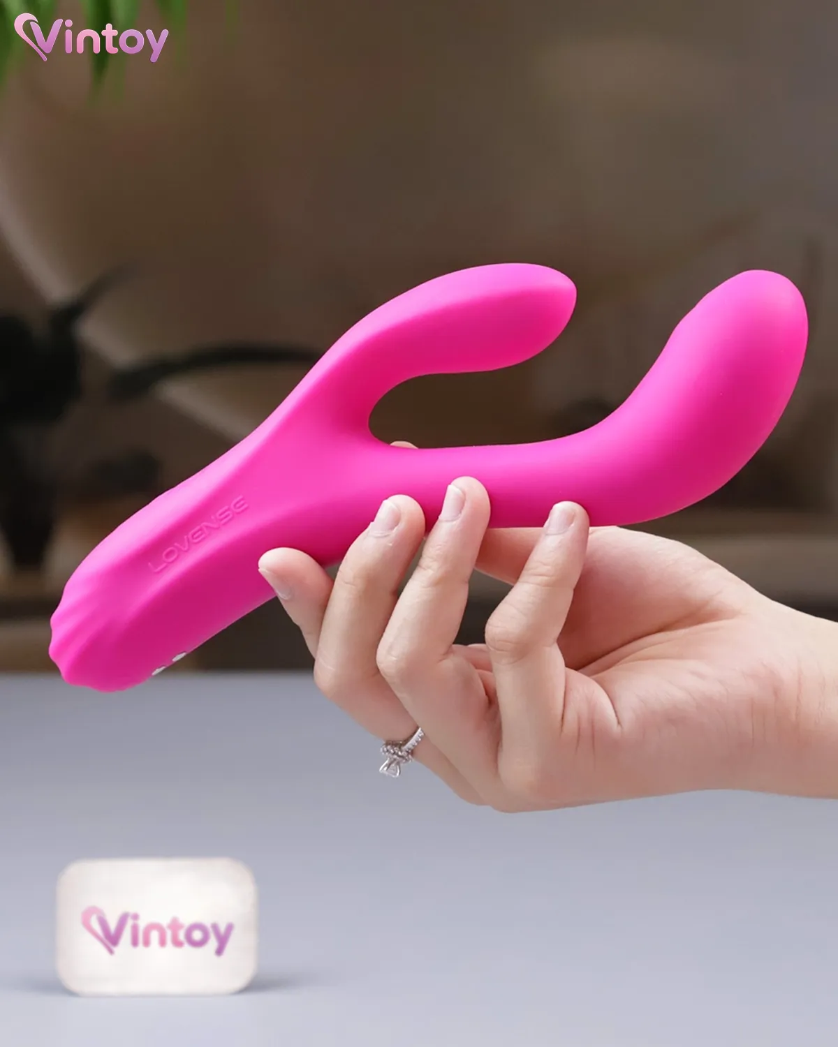 Lovense Osci 3 máy rung 2 đầu tỏa nhiệt sưởi ấm kết nối App 3