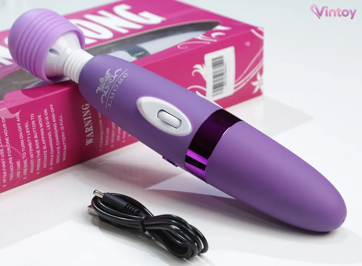 Chày rung Luoge King Kong rung đa chế độ cực mạnh pin sạc 10