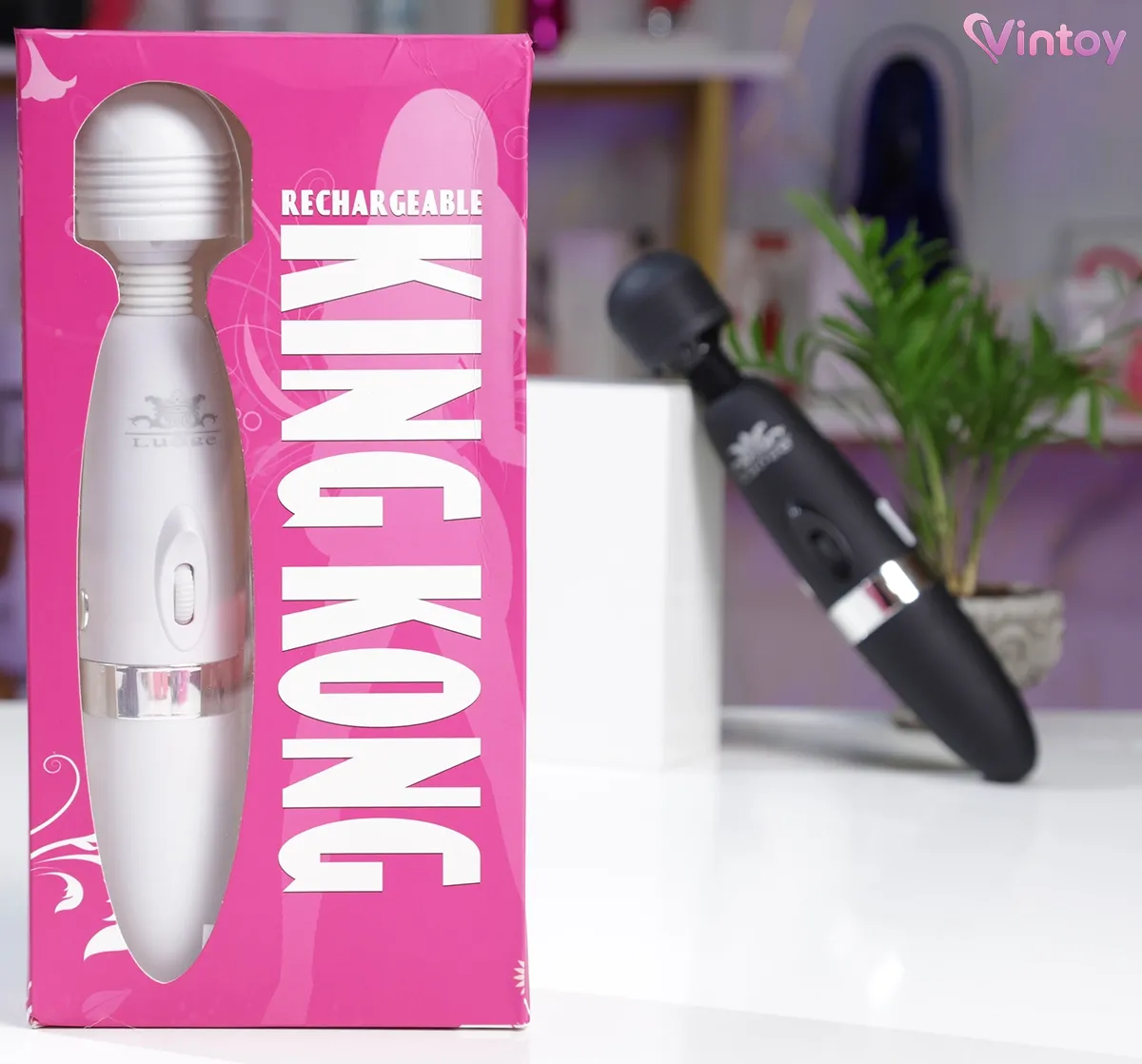 Chày rung Luoge King Kong rung đa chế độ cực mạnh pin sạc 4