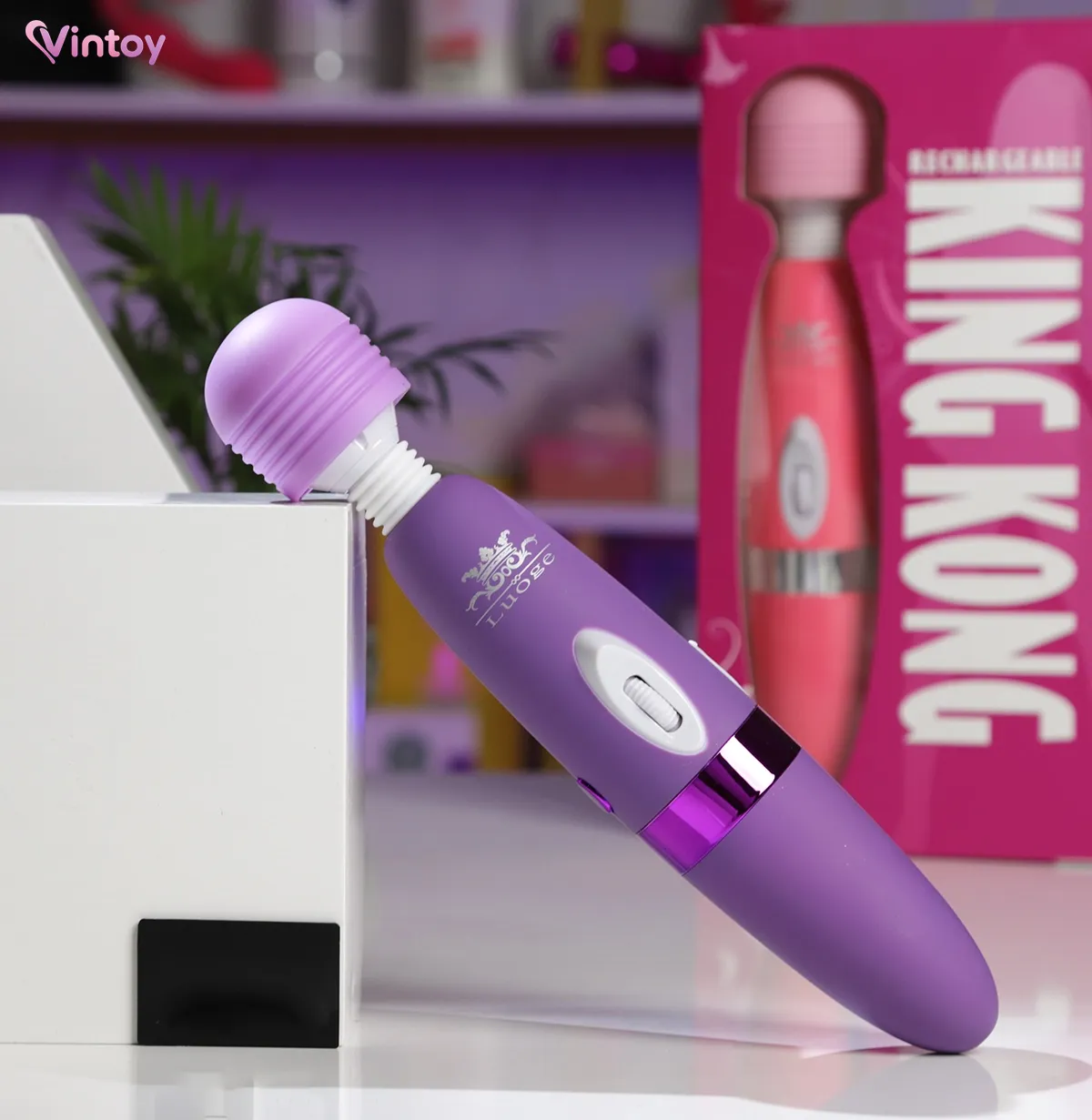 Chày rung Luoge King Kong rung đa chế độ cực mạnh pin sạc 5