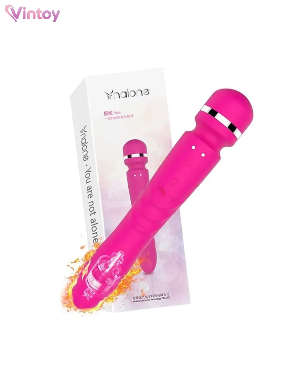 Chày rung Nalone YONI 2 đầu rung xoay tỏa nhiệt 14 chế độ 2