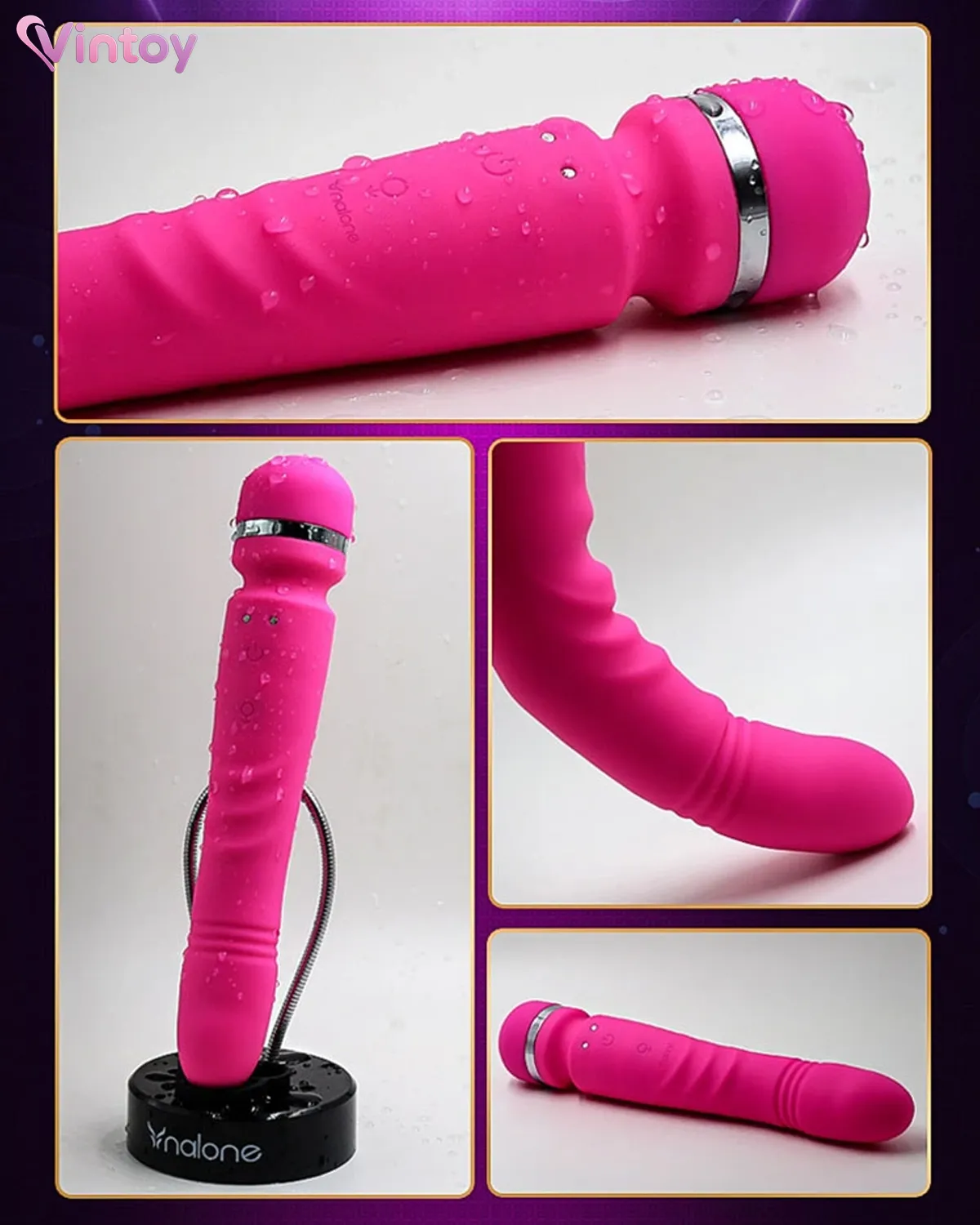 Chày rung Nalone YONI 2 đầu rung xoay tỏa nhiệt 14 chế độ 3