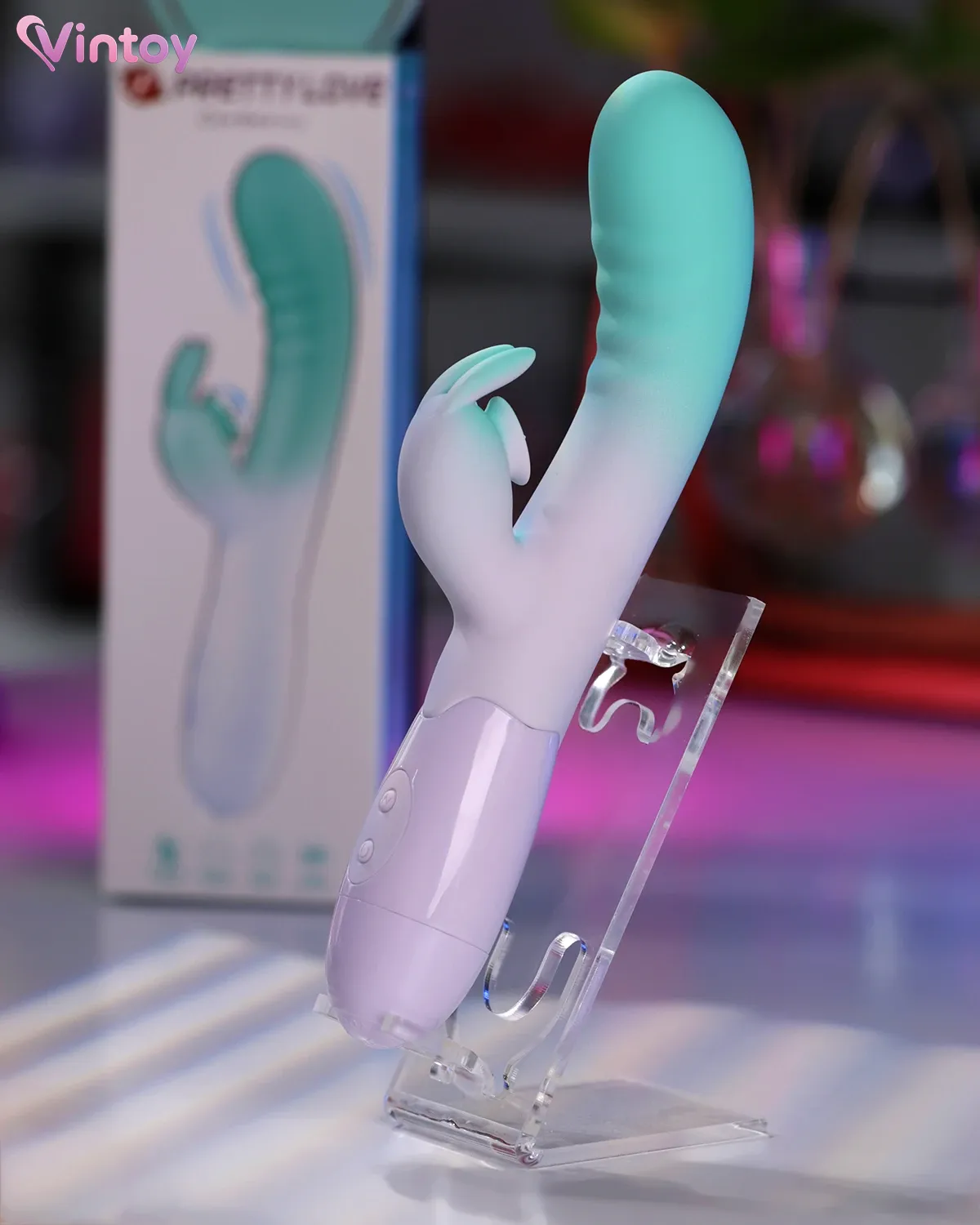 Chày rung massage Pretty Love Cerberus tai thỏ 30 chế độ