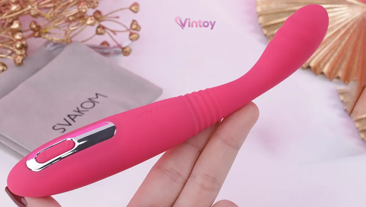 Svakom Cici 2 Máy massage điểm G có rung thụt mini silicone 9