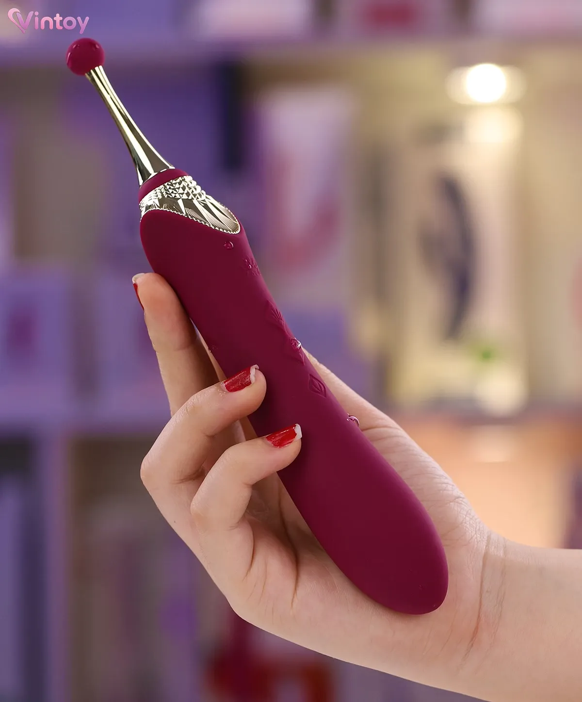 Chày rung Zalo Queen Bess 2 với 4 đầu phụ thay thế kích thích 13