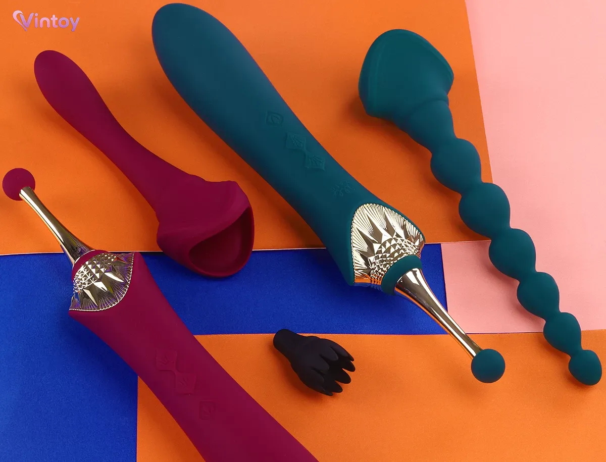 Chày rung Zalo Queen Bess 2 với 4 đầu phụ thay thế kích thích 6